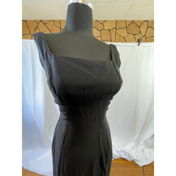 1950s Audrey Hepburn Style Little Black Cocktail Dress – Size 2 - Picture 3 of 16